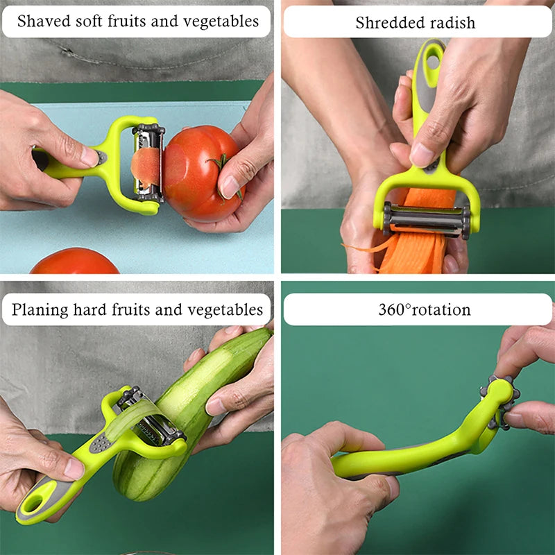 Pelador de verduras 3 en 1 ProSlice: herramienta de cocina multifunción