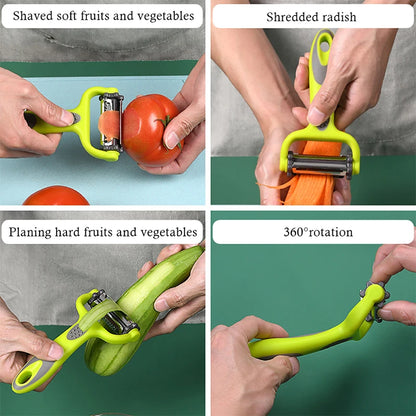 Pelador de verduras 3 en 1 ProSlice: herramienta de cocina multifunción