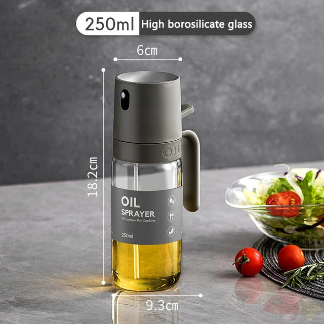 Rociador de aceite de vidrio de borosilicato para cocinar y hacer barbacoas